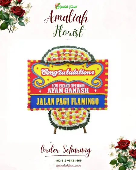 Sewa Papan Bunga Nibong